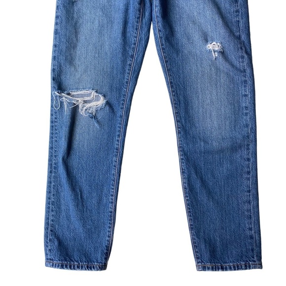 Levis 501 T Tapered Jeans Womens Size 26 Premium Denim Ankle Button Fly Mid Rise - Picture 5 of 12